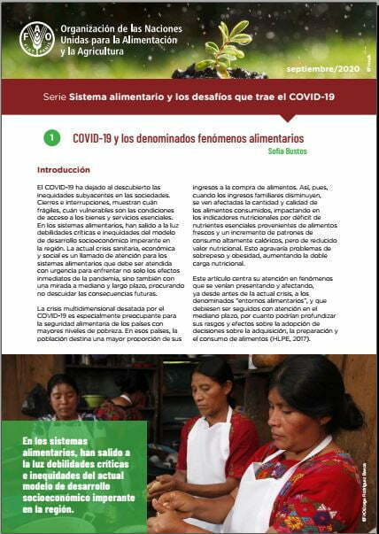 Sistema alimentario y los desafíos que trae el COVID 19. 2020