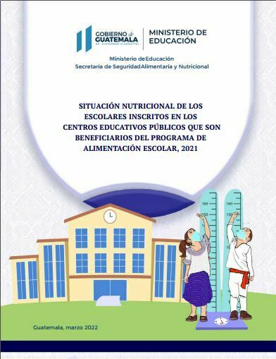 Situación nutricional de los escolares inscritos en los centros educativos públicos que son beneficiarios del Programa de Alimentación Escolar. MINEDUC 2021