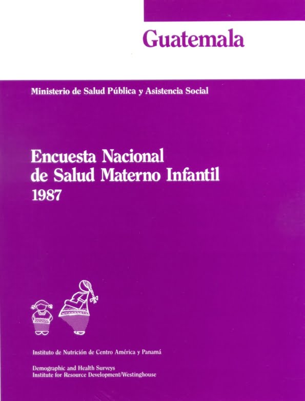 Encuesta Nacional de Salud Materno Infantil -ENSMI 1987-