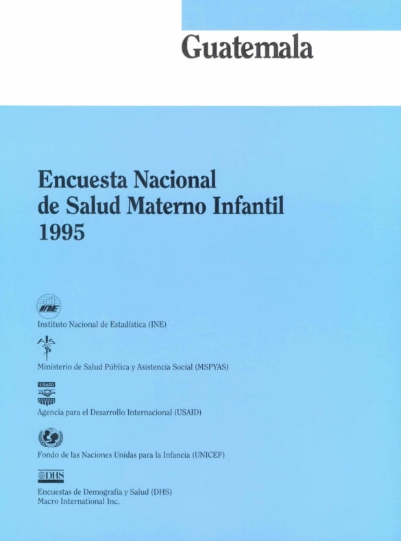 Encuesta Nacional de Salud Materno Infantil -ENSMI 1995-
