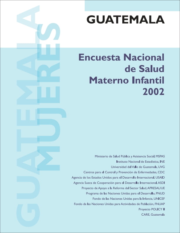 Encuesta Nacional de Salud Materno Infantil -ENSMI 2002-