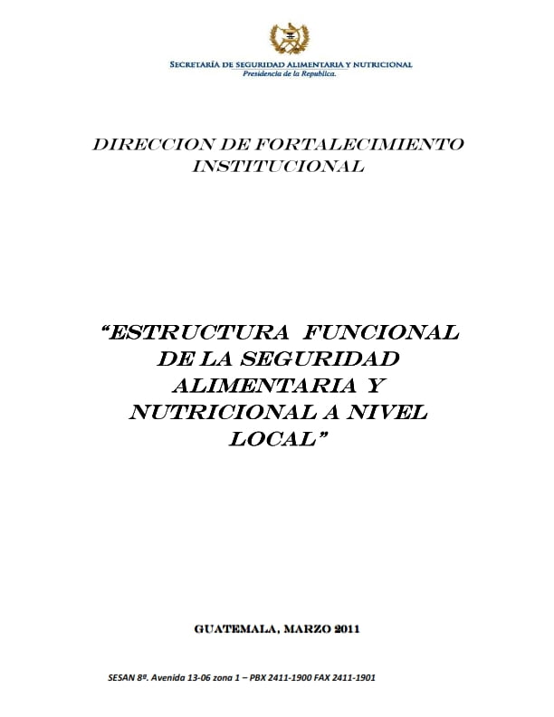 Estructura funcional SAN nivel local