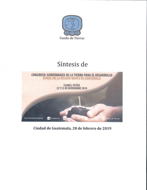 Gobernanza de la Tierra para el Desarrollo, Región Norte de Guatemala