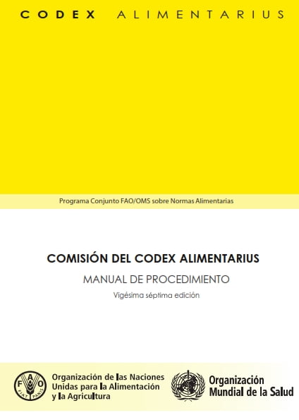 Manual de procedimiento 27 edición del CODEX Alimentarius