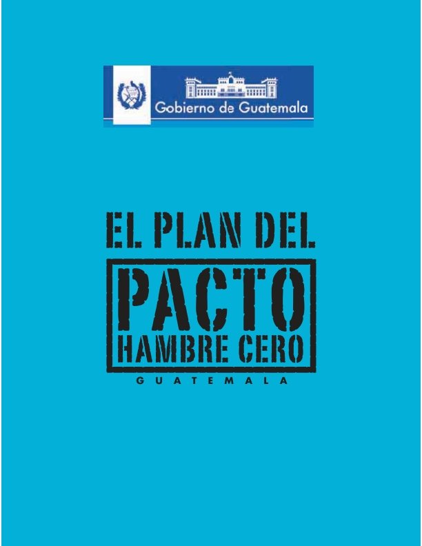 Plan Pacto Hambre Cero